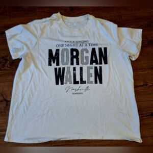 Morgan Wallen White Graphic Tee ☆Size XL☆